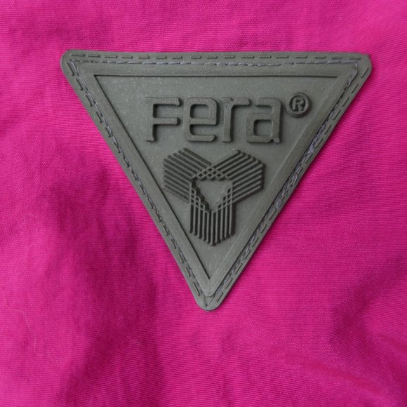 Fera Skiwear Mens Insulated Jacket Black Neon Pink Colorblock Chevron Snaps - Picture 6 of 11